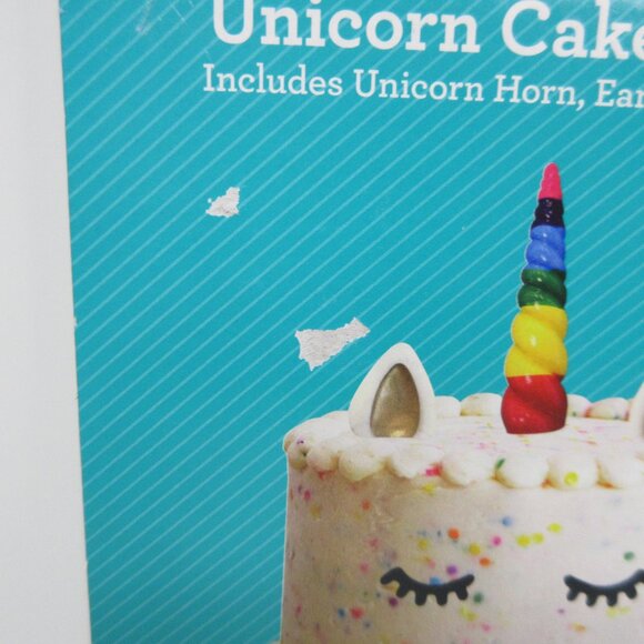 Rainbow Unicorn Cake Decoration Topper Set 4pc Way To Celebrate - Picture 10 of 10